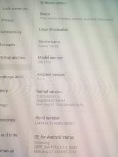 A picture of Galaxy tab s2