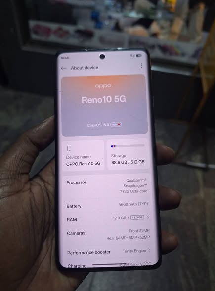 A picture of Oppo Reno 10 5G 512gb
