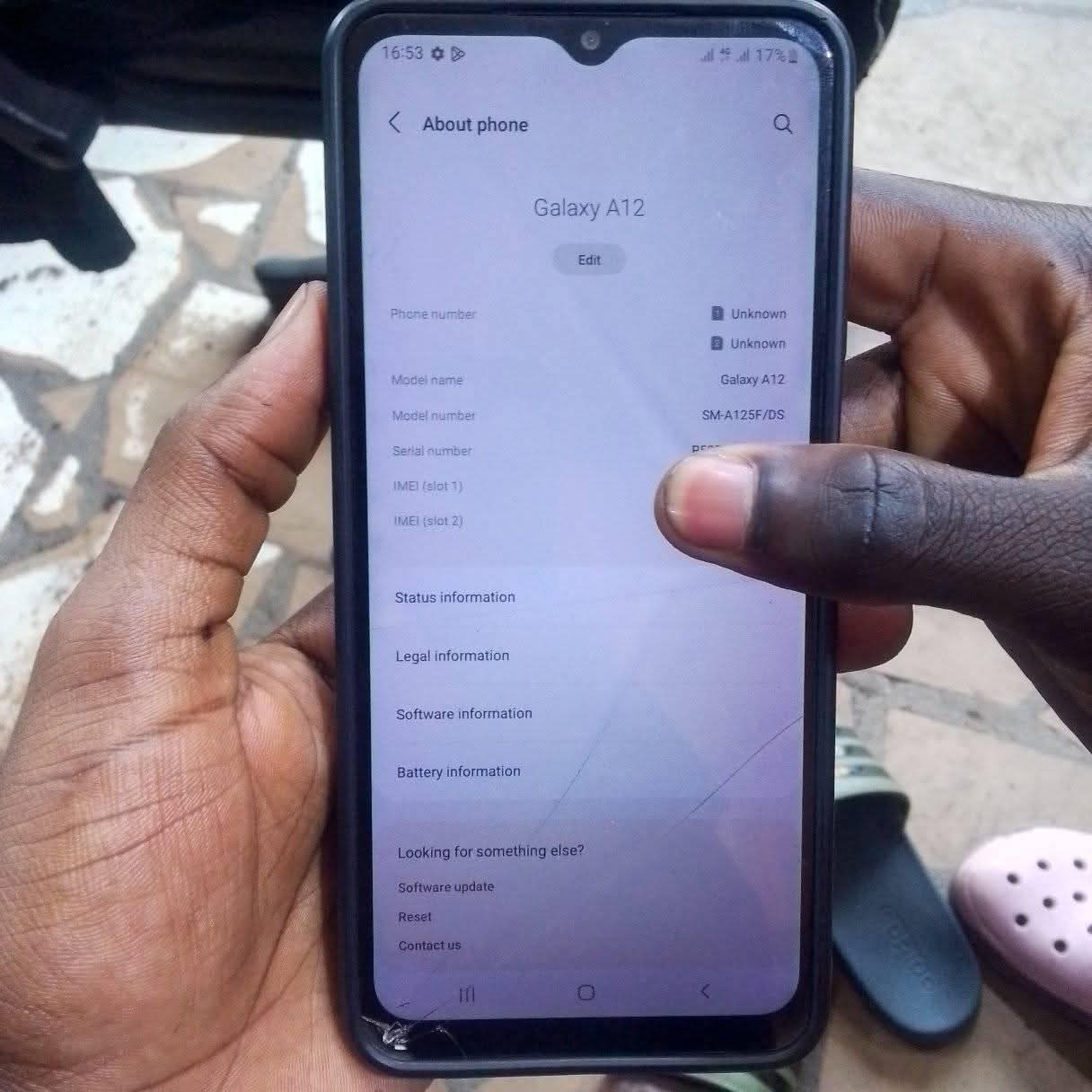 A picture of SAMSUNG GALAXY A12 128GB AND 6GB RAM