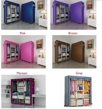 A picture of 3 colum metallic wardrobes