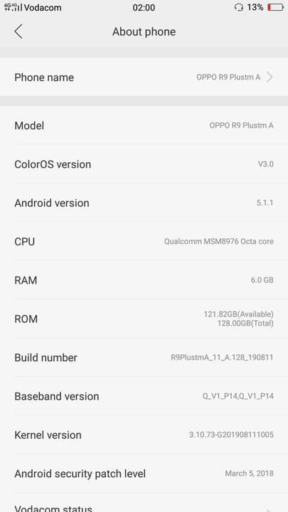 A picture of OPPO R9 PLUSM A
