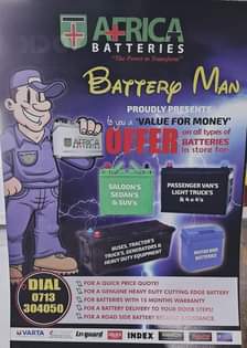 A picture of BATTERIES TYRES