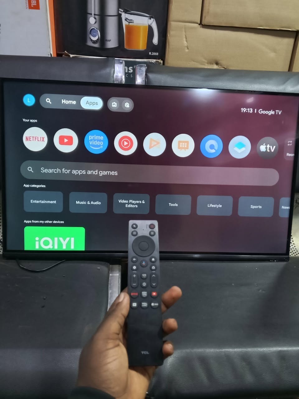 A picture of TCL 32INCHES SMART Google tv