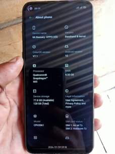 A picture of Oppo A52 mpyaa from Dubai Bei 280k