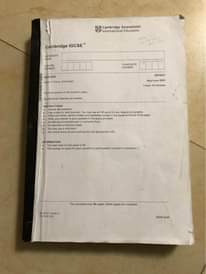 A picture of Past papers for sale