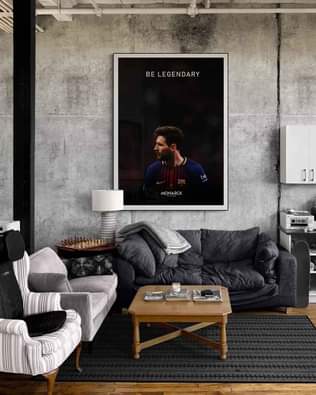 A picture of Messi Art Print Modern Home Office Gift for Him