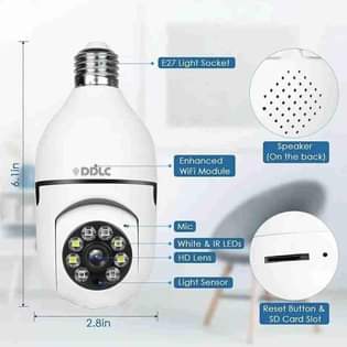 A picture of Bulb Cam 1080p HD Bulb Light Wireless Wifi IP Camera