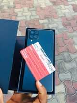 A picture of Samsung A12 Ram 4 Rom 64 Finger pemben Fac unlocked