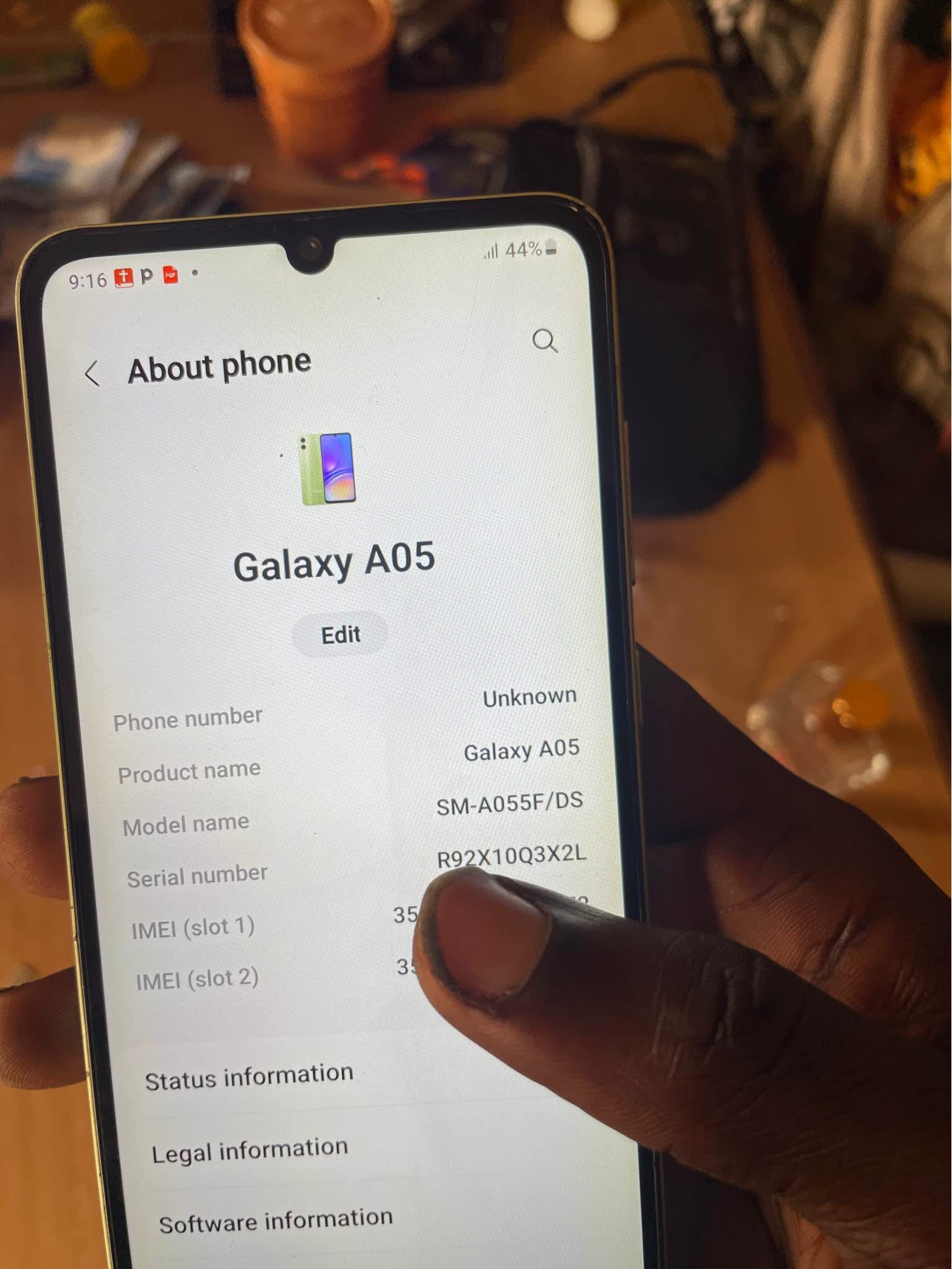 A picture of Samsung A05