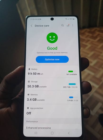 A picture of Samsung galaxy Note 20 256gb Duos