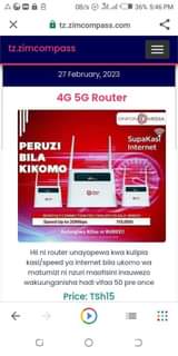 A picture of Airtel Vodacom router Wi Fi