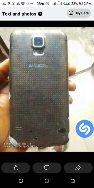 A picture of Samsung galaxy s5