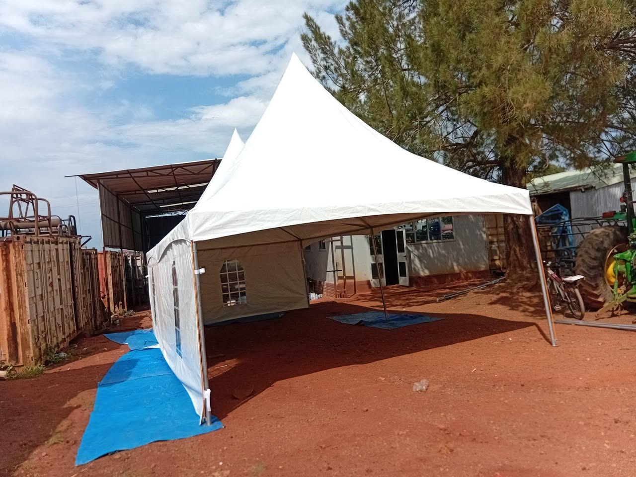 A picture of Tent making