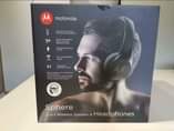 A picture of Motorola Sphere bluetooth Speaker and headphones Motorola