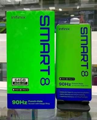 A picture of INFINIX SMART 8 BRAND NEW BOXED PACK 128GB STORAGE 8GB