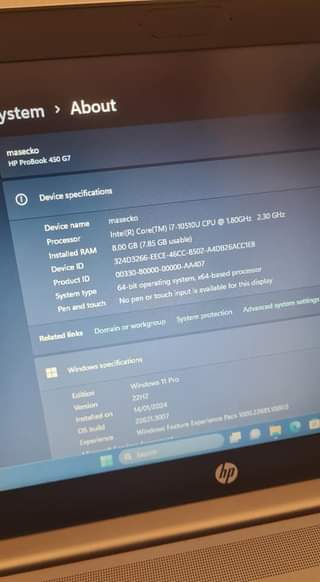 A picture of Hp Probook Core i7
