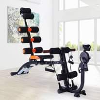 A picture of Gym equipments and dumbbells