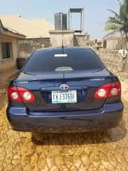 A picture of 08104854872 2007 Corolla neatly baked in very good condition nothing