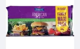 A picture of American slice cheese