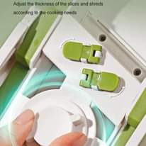A picture of Manual Vegetable Cutter 5 In 1 Food Chopper Message Saadia