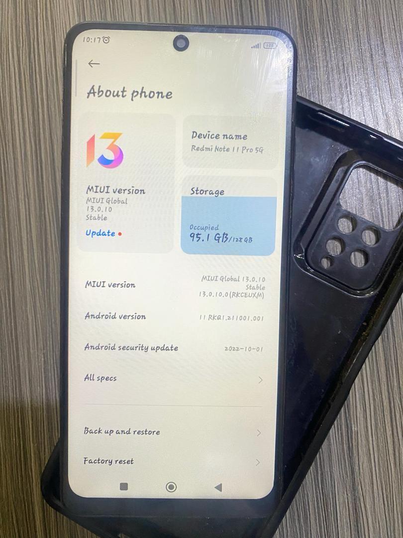 A picture of Redmi Note 11 Pro 5G 128G 8G Ram
