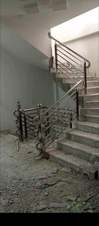 A picture of Steel railing and designing welding come Humse Khali Rabta Karen