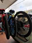 A picture of 3 Bike Trunk Mount Foldable Bicycle Carrier Rack Fits Most