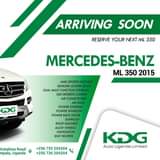A picture of Coming soon Reserve your next Mercedes Benz ML350 2015 With