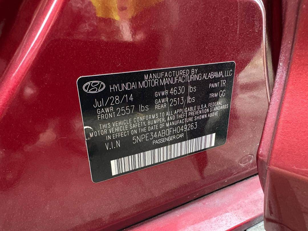 A picture of Cheap price Toks 2015 sonata limited with pano thumbstart Buy