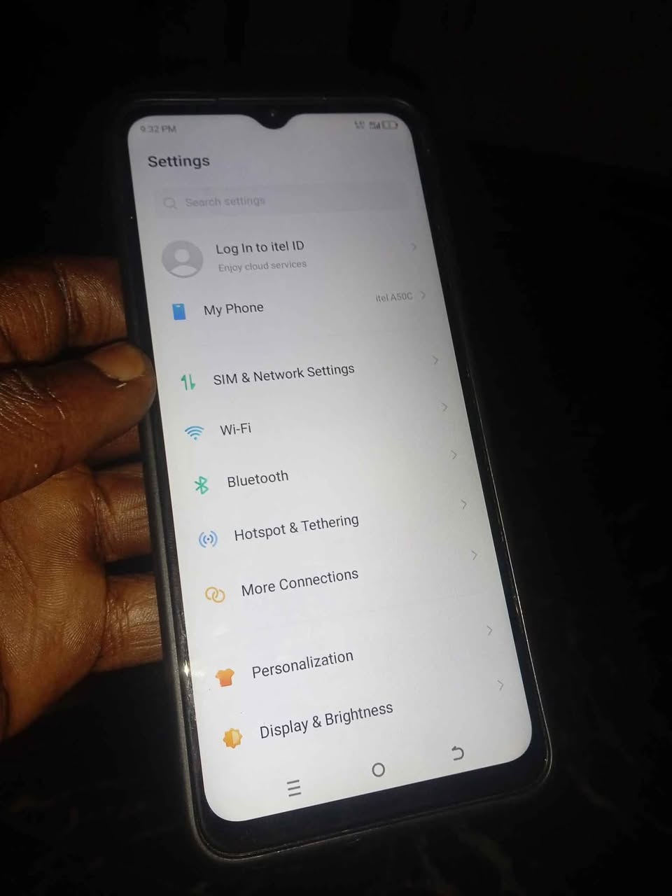 A picture of Itel a50c 32gb 6.6 inches full hd 4gb 2 2