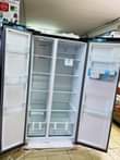 A picture of Hisense washing machines and fridges