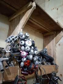 A picture of Bicycles and spare parts