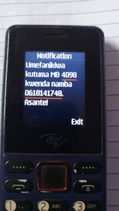 A picture of Njoo upate ma GB ya kutosha WhatsApp 0655001057