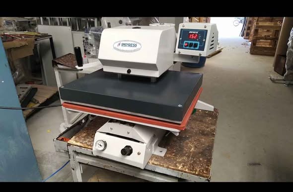 A picture of 6 colour station Screen printing machine