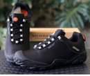 A picture of Salomon and Merrel hiking shoes