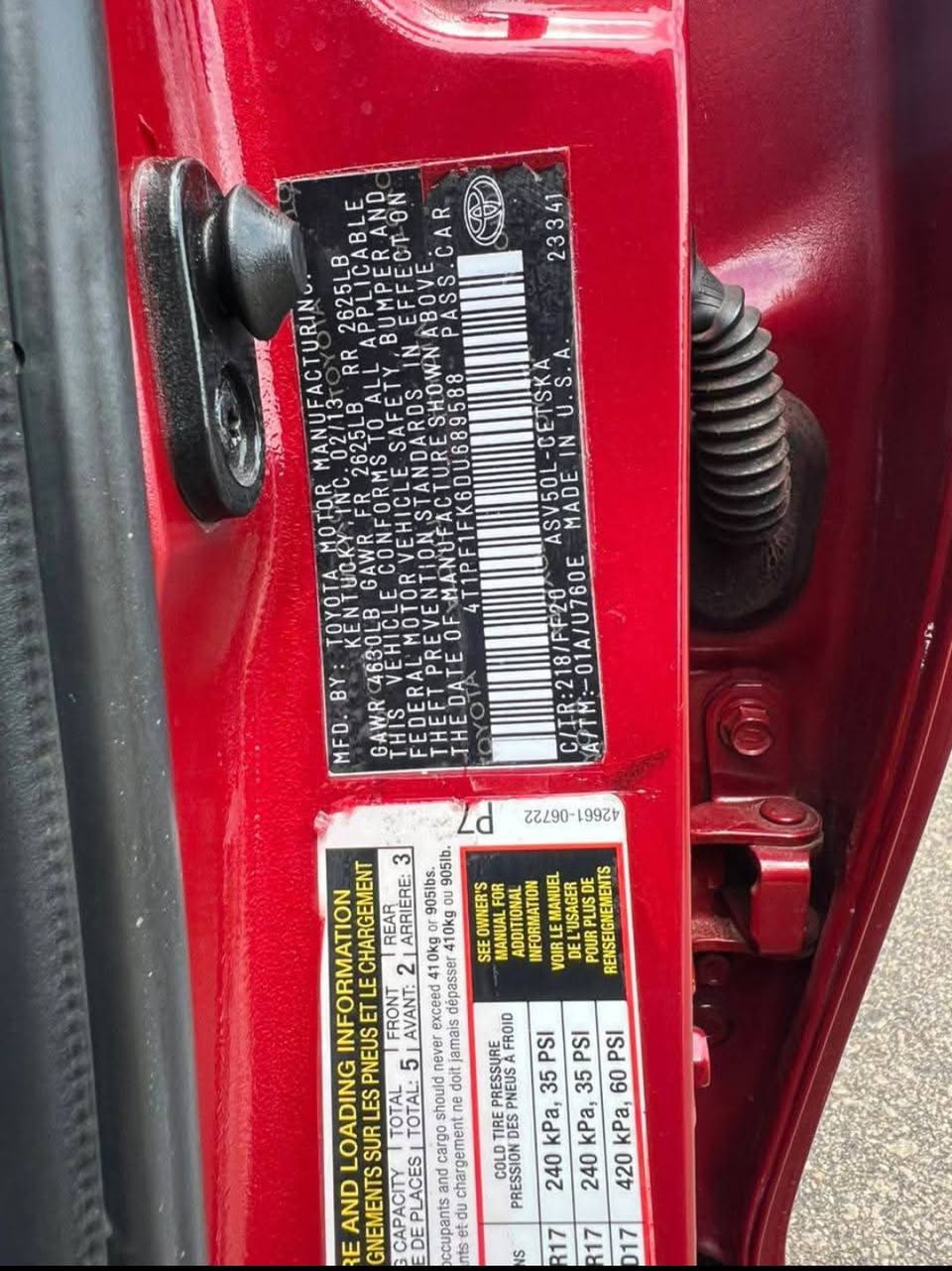 A picture of Toyota Camry 013