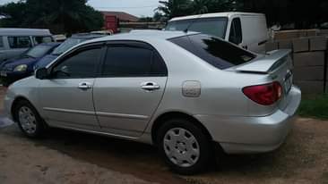 A picture of Toyota Corolla for sale everything is working perfectly 08039507567
