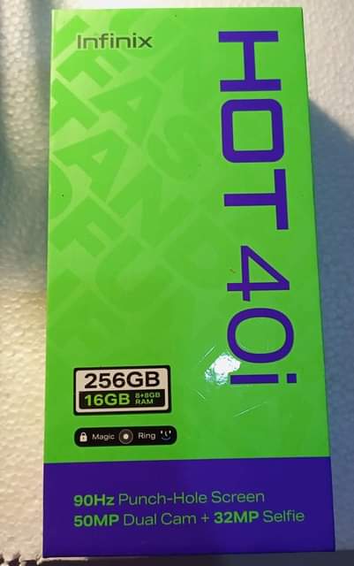 A picture of Infinix hot40i for sale