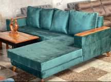 A picture of L shaped sofas