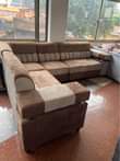 A picture of L shaped sofa
