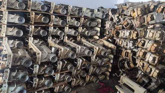 A picture of Lutaaya Yusuf machine center and spare parts