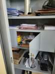 A picture of Metal Cupboard Safe 250 Paper N Cd Shredder 150 Hp