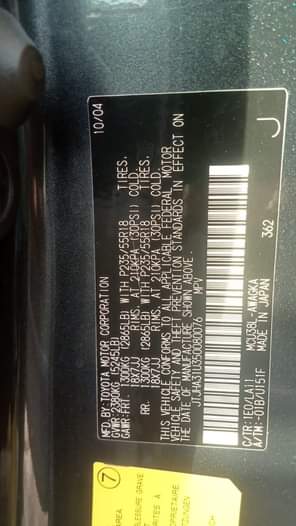 A picture of FORIEGN USED RX 330 FULL OPTION EXTREMELY CLEAN WITH CREAM