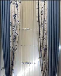 A picture of Curtains curtain rod curtain tie backs