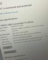 A picture of 2021 BRAND NEW HP ENVY 15 x360 CONVERTIBLE READLY AVAILABLE