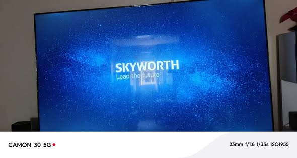 A picture of 65 skyworth Tv and 560 litres dispenser fridge