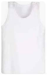 A picture of VEST NZITO PLAIN WHITE JUMLA