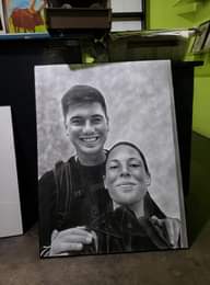 A picture of Suprise yo loved ones on there birthdays with a portrait