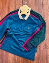 A picture of Long sleeve collar t shirts.
