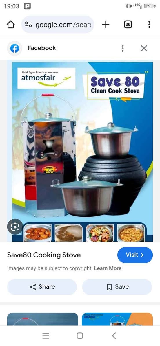 A picture of Save 80 cook stove wonder box on saucepan